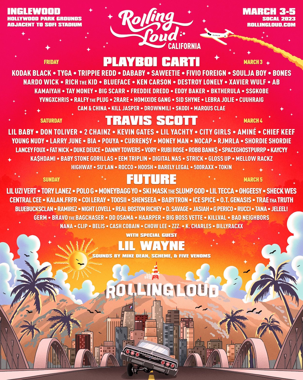 Rolling Loud Miami: Playboi Carti, Travis Scott, ASAP Rocky, and More Set  for 2023 Lineup